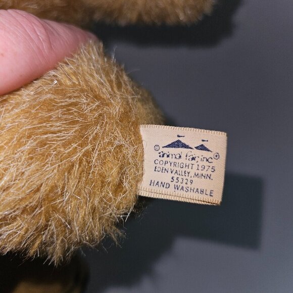 VTG 1975 Animal Fair Brown Teddy Bear Plush 16" Stuffed Animal Toy RARE - Picture 8 of 10